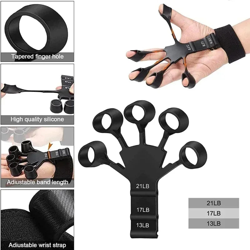 Silicone Finger Expander Finger Gripper Exerciser Finger Training Stretcher Exercise Hand Strengthene Recovery Physical Tool